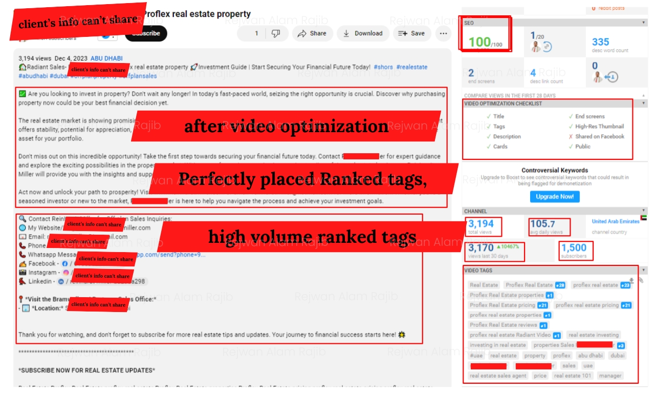 youtube SEO, your channel growth manager video top ranking expert yt5