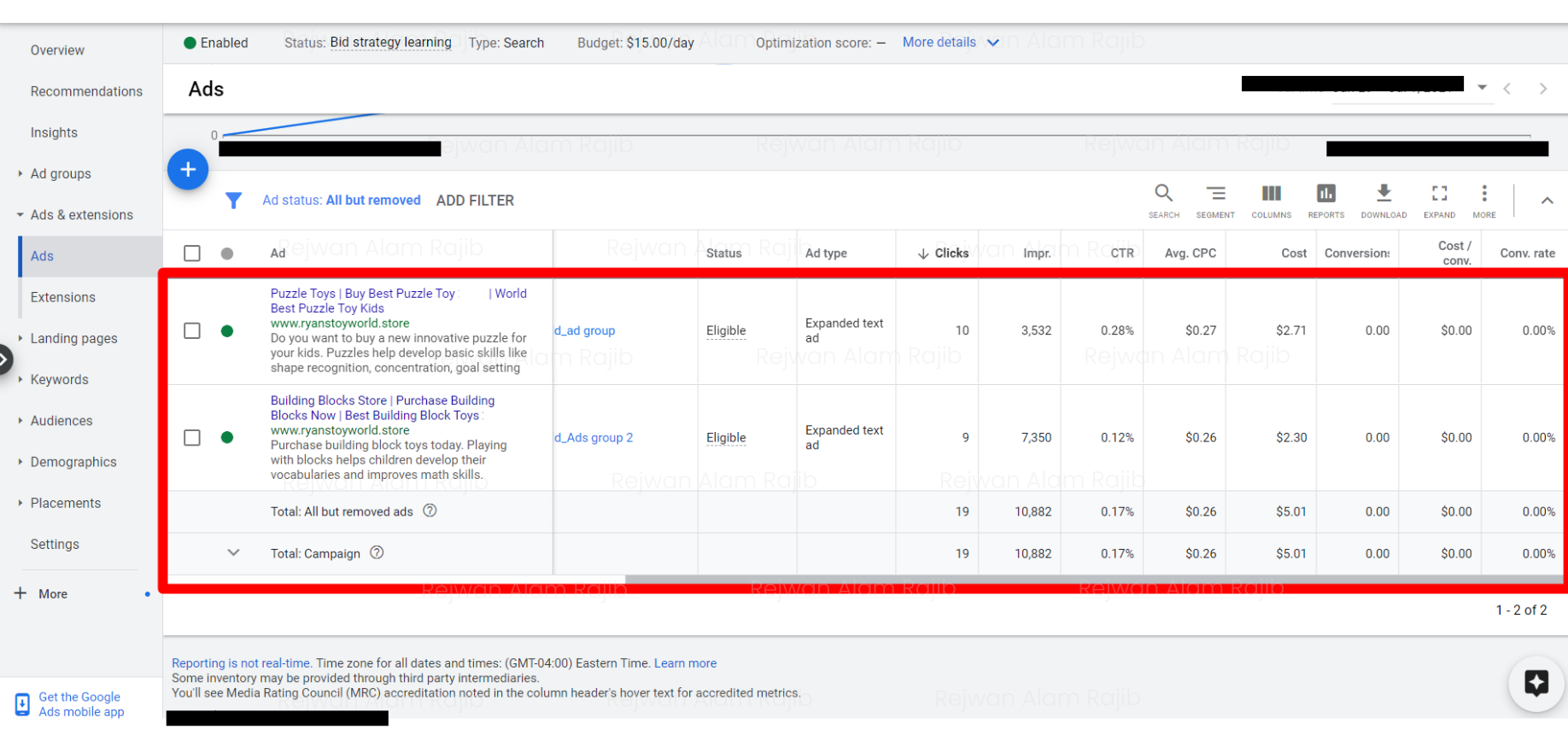 Google Ads Adwords ppc advertising google marketing Portfolio work good results