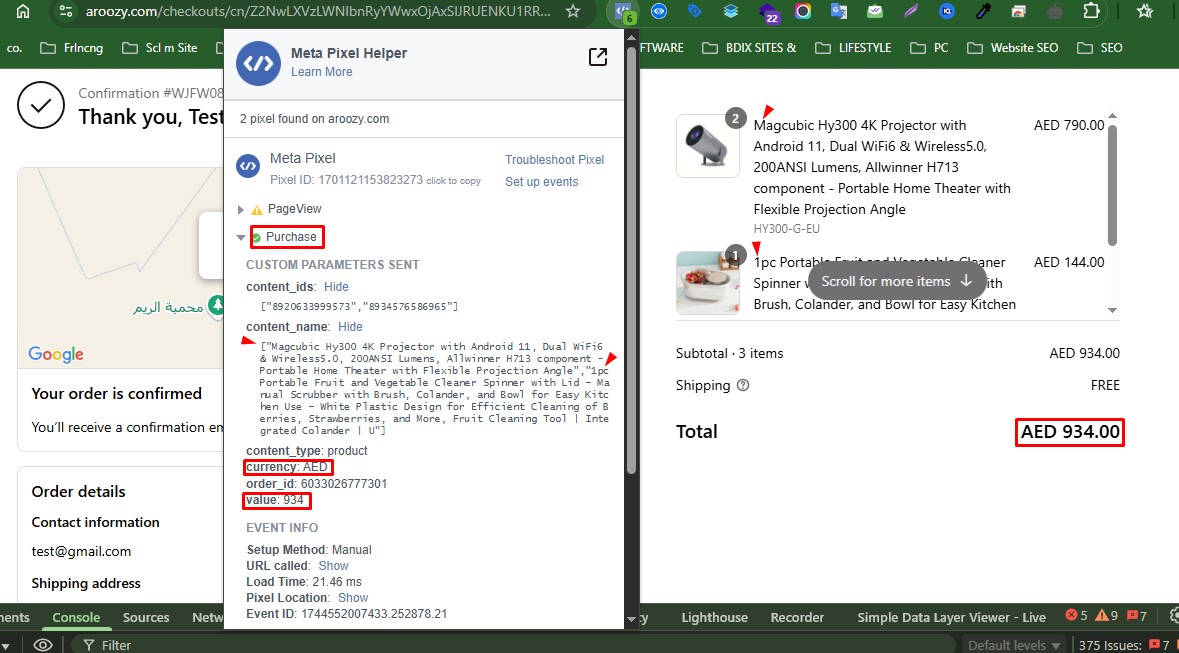 Facebook pixel and conversion API CAPI usa uk united states uae canada europe singapore florida